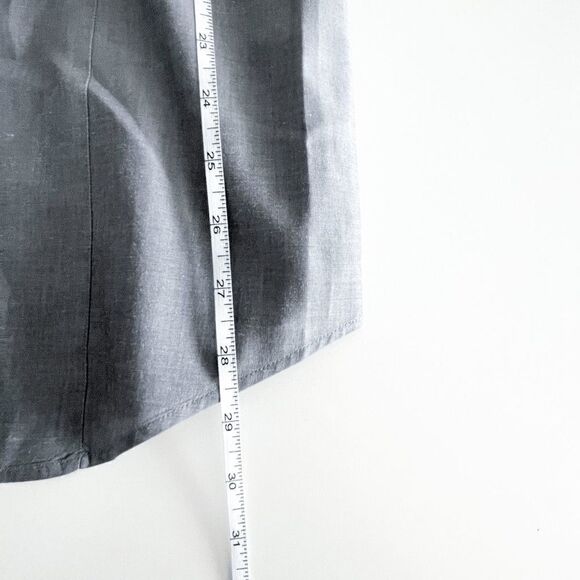 Banana Republic Mens Button Down Shirt Long Sleeve Stretch Slim Fit Charcoal Med - Picture 8 of 8